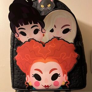 Loungefly Black and Gold Disney Backpack